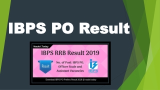 IBPS PO Result 2019 For Prelims, Check IBPS PO Prelims Cut off Marks