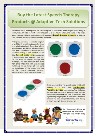 Assistive Technology Devices