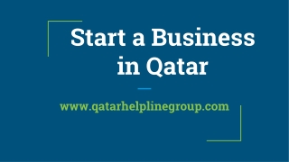 Start a Business in Qatar