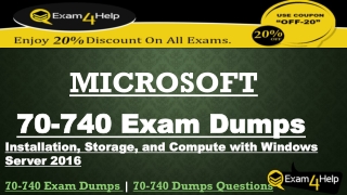 Success Is About the Corner with Microsoft 70-740 Dumps PDF