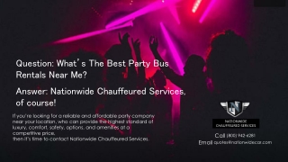 What’s the Best Party Bus Rental Company