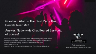 What’s the Best Party Bus Rentals Company