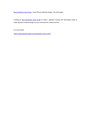 Best Eventbrite clone Script - Event Planner Website Design - AIS Technolabs
