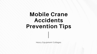 Mobile Crane Accidents: Prevention Tips
