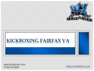 Kickboxing Fairfax VA