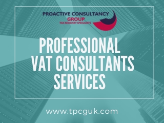 Professional VAT Specialist Accountants – TPCGUK