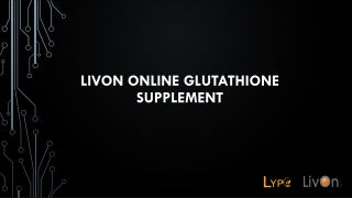 Livon Online Glutathione Supplement