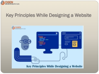 Key Principles While Designing a Website