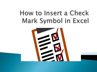 How to Insert a Check Mark Symbol in Excel - Norton.com/setup