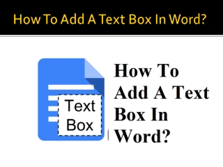 How To Add A Text Box In Word? - Norton.com/setup