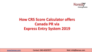 Know how CRS Score Calculator offers Canada PR via Express Entry System 2019