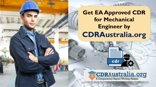 CDR for Mechanical Engineer Australia by CDRAustralia.org