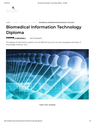 Biomedical Information Technology Diploma - Edukite