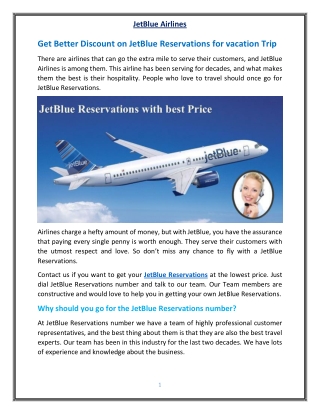 JetBlue Reservations with the Best Prices for Traveling