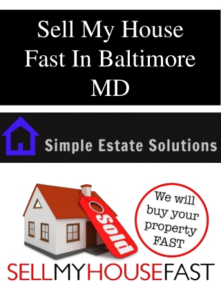 Sell My House Fast In Baltimore MD