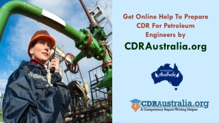 CDR for Petroleum Engineers Australia by CDRAustralia.org