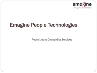 Recruitment Consulting Services- Emagine People Technologies