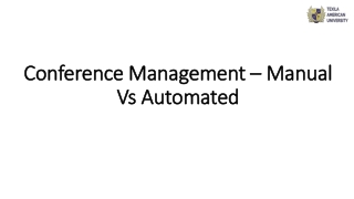 Conference Management – Manual Vs Automated