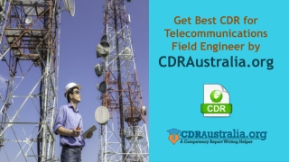 CDR for Telecommunications Field Engineer by CDRAustralia.org