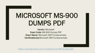 Pass Microsoft MS-900 Exam Dumps in First Attempt