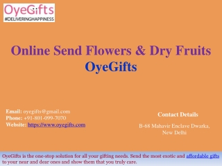 Online Send Flowers & Dry Fruits - OyeGifts