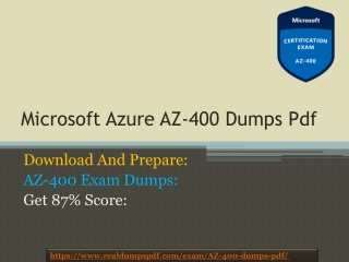 Microsoft Azure AZ-400 Dumps Pdf 2019 Latest