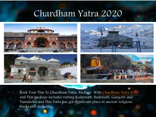 Chardham Yatra 2020