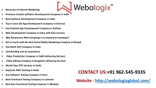 High End Services with Best Web Development Company in India
