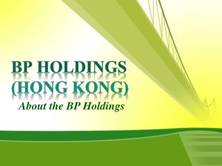 About the BP Holdings, BP Holdings Barcelona