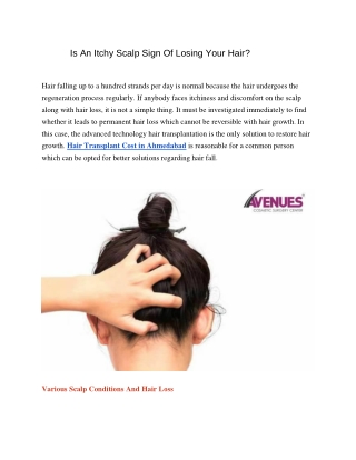 Is An Itchy Scalp Sign Of Losing Your Hair? 
