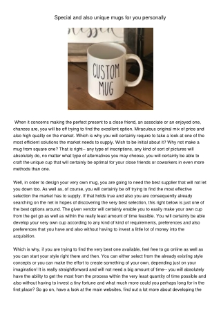 design a mug