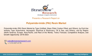 Polyamide-imide (PAI) Resin Market | Trends & Forecast | 2018-2023