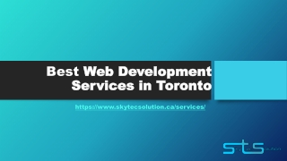 Best Web Development Services in Toronto