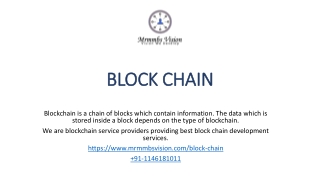 Get best Block Chain development services from our experienced professionals..!