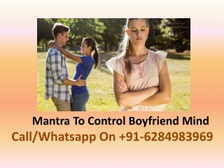 Mantra To Control Boyfriend Mind