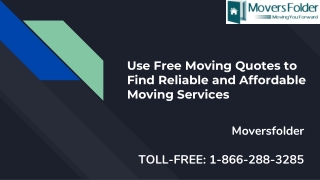 Use Free Moving Quotes to Find Affordable Moving Companies