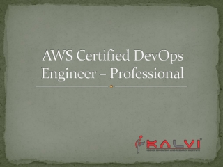 AWS Certified DevOps Engineer – Professional