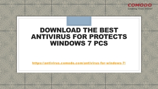 Why Antivirus is needed for Windows 7 OS Installed PC?