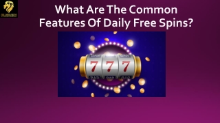 What Are The Common Features Of Daily Free Spins?