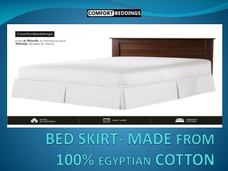 Buy Best Soft 100% Egyptian Cotton Bed Skirt – Comfort Beddings