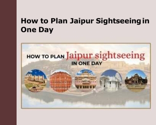 How to Plan Jaipur Sightseeing in One Day