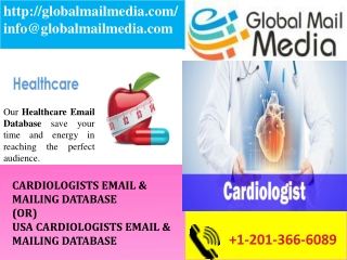 CARDIOLOGISTS EMAIL & MAILING DATABASE