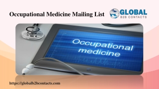 Occupational Medicine Mailing List