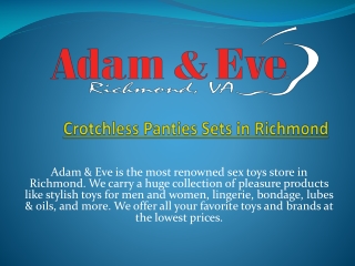 Crotchless Panties Sets in Richmond