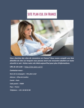 Site de rencontre en France - Site-plan-cul.fr