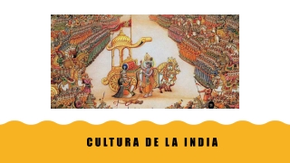 CULTURA DE LA INDIA