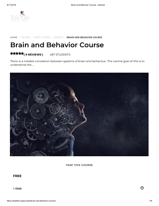 Brain and Behavior Course - Edukite