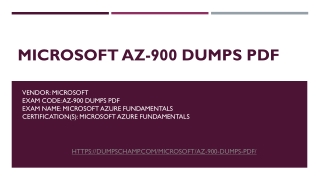 Now Answers are In Your Fingertips With Microsoft AZ-900 Dumps Pdf