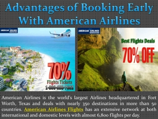 Advantages of Booking Early with American Airlines