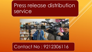 Press Release Distribution Service